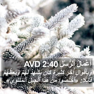 أَعْمَالُ ٱلرُّسُلِ 2:40 AVD Bible Verse Image