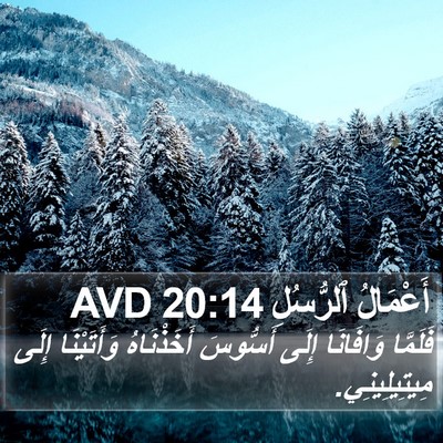 أَعْمَالُ ٱلرُّسُلِ 20:14 AVD Bible Verse Image