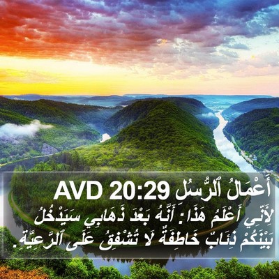 أَعْمَالُ ٱلرُّسُلِ 20:29 AVD Bible Verse Image