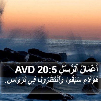 أَعْمَالُ ٱلرُّسُلِ 20:5 AVD Bible Verse Image
