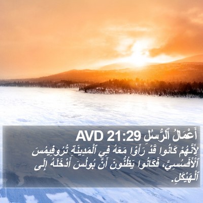 أَعْمَالُ ٱلرُّسُلِ 21:29 AVD Bible Verse Image