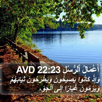 أَعْمَالُ ٱلرُّسُلِ 22:23 AVD Bible Verse Image