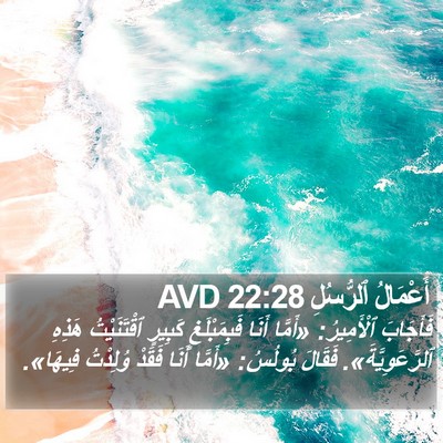 أَعْمَالُ ٱلرُّسُلِ 22:28 AVD Bible Verse Image