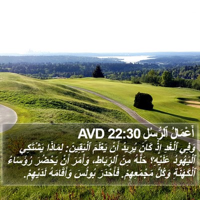 أَعْمَالُ ٱلرُّسُلِ 22:30 AVD Bible Verse Image