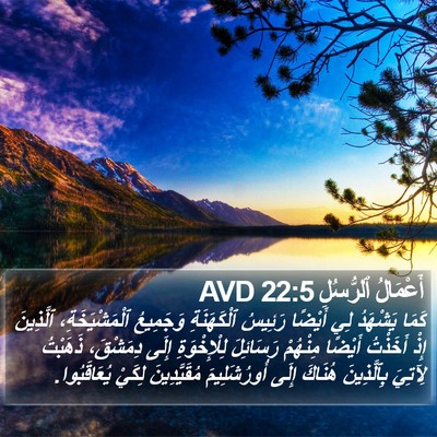 أَعْمَالُ ٱلرُّسُلِ 22:5 AVD Bible Verse Image