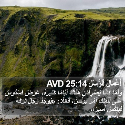 أَعْمَالُ ٱلرُّسُلِ 25:14 AVD Bible Verse Image