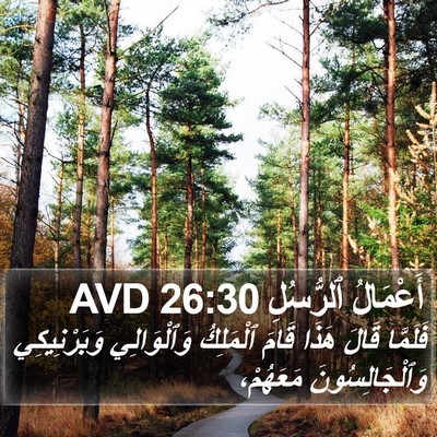 أَعْمَالُ ٱلرُّسُلِ 26:30 AVD Bible Verse Image
