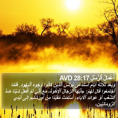 أَعْمَالُ ٱلرُّسُلِ 28:17 AVD Bible Verse Image