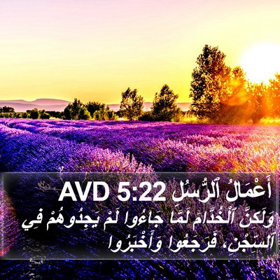 أَعْمَالُ ٱلرُّسُلِ 5:22 AVD Bible Verse Image