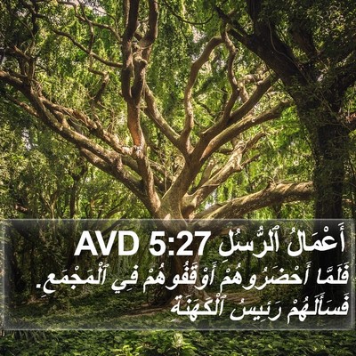 أَعْمَالُ ٱلرُّسُلِ 5:27 AVD Bible Verse Image