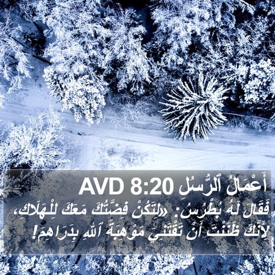 أَعْمَالُ ٱلرُّسُلِ 8:20 AVD Bible Verse Image