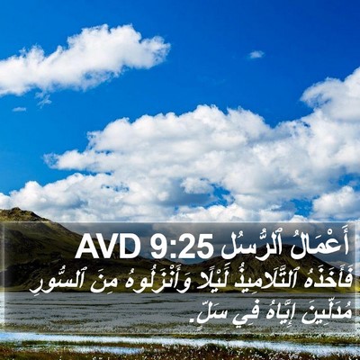 أَعْمَالُ ٱلرُّسُلِ 9:25 AVD Bible Verse Image