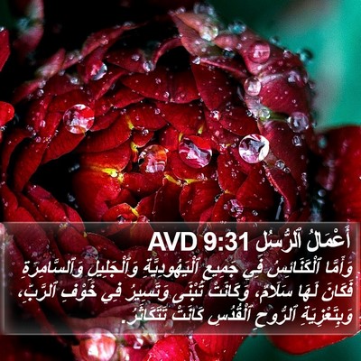 أَعْمَالُ ٱلرُّسُلِ 9:31 AVD Bible Verse Image