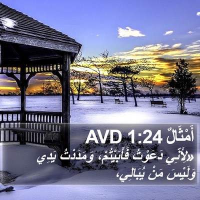 أَمْثَالٌ 1:24 AVD Bible Verse Image