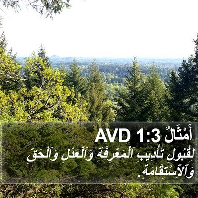 أَمْثَالٌ 1:3 AVD Bible Verse Image