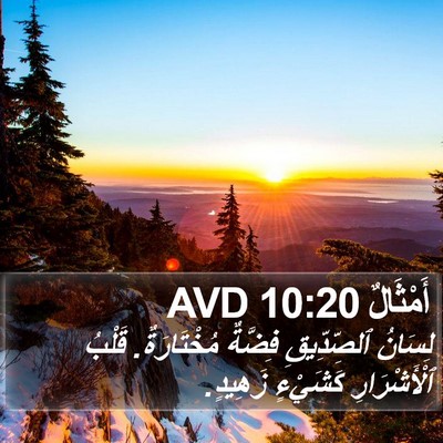 أَمْثَالٌ 10:20 AVD Bible Verse Image