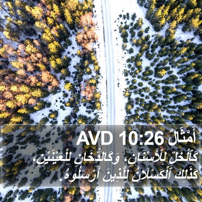 أَمْثَالٌ 10:26 AVD Bible Verse Image