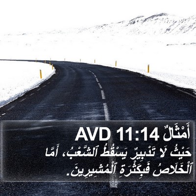 أَمْثَالٌ 11:14 AVD Bible Verse Image