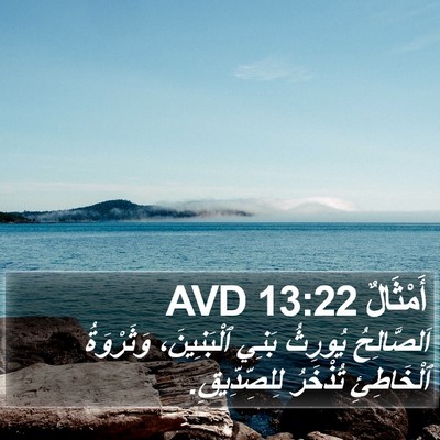 أَمْثَالٌ 13:22 AVD Bible Verse Image