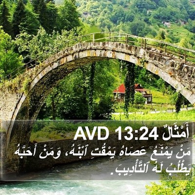 أَمْثَالٌ 13:24 AVD Bible Verse Image