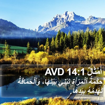 أَمْثَالٌ 14:1 AVD Bible Verse Image