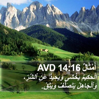 أَمْثَالٌ 14:16 AVD Bible Verse Image