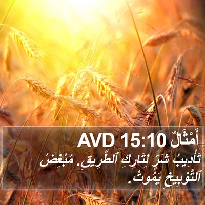 أَمْثَالٌ 15:10 AVD Bible Verse Image