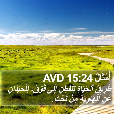 أَمْثَالٌ 15:24 AVD Bible Verse Image