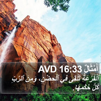 أَمْثَالٌ 16:33 AVD Bible Verse Image