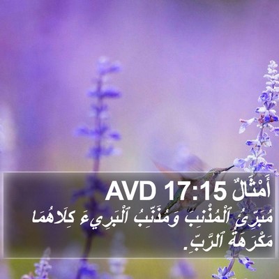 أَمْثَالٌ 17:15 AVD Bible Verse Image