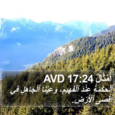 أَمْثَالٌ 17:24 AVD Bible Verse Image