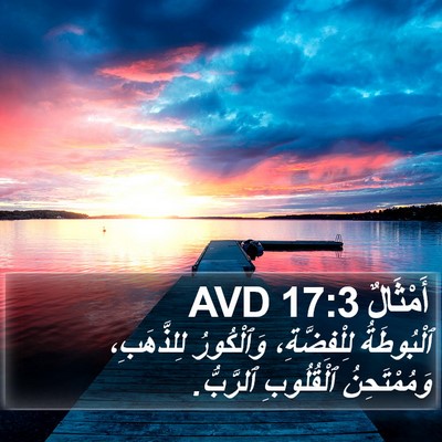 أَمْثَالٌ 17:3 AVD Bible Verse Image
