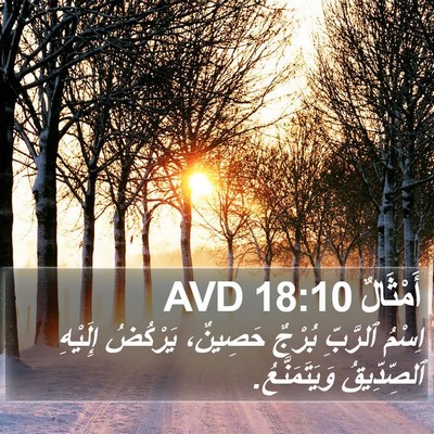 أَمْثَالٌ 18:10 AVD Bible Verse Image