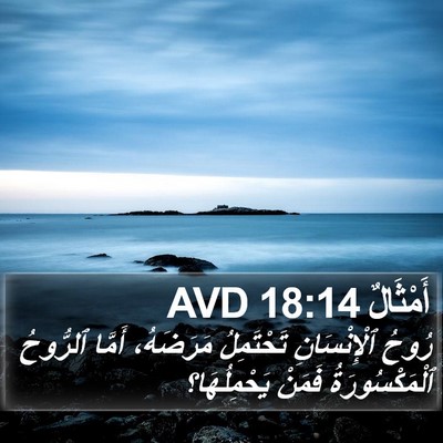 أَمْثَالٌ 18:14 AVD Bible Verse Image