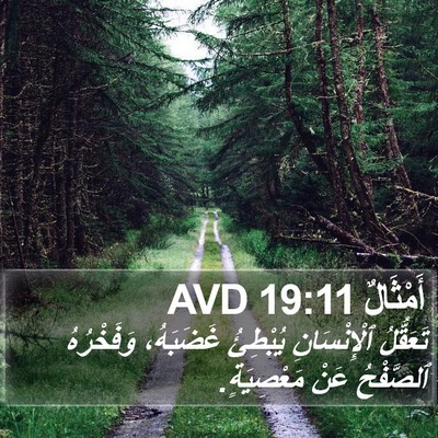 أَمْثَالٌ 19:11 AVD Bible Verse Image