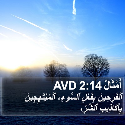 أَمْثَالٌ 2:14 AVD Bible Verse Image