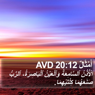 أَمْثَالٌ 20:12 AVD Bible Verse Image