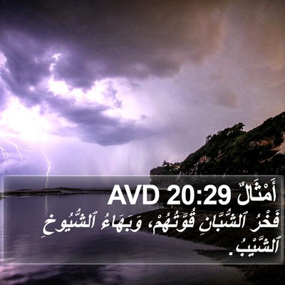 أَمْثَالٌ 20:29 AVD Bible Verse Image