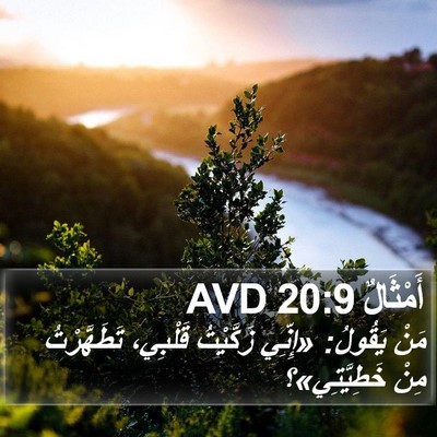 أَمْثَالٌ 20:9 AVD Bible Verse Image