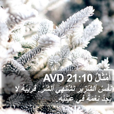 أَمْثَالٌ 21:10 AVD Bible Verse Image