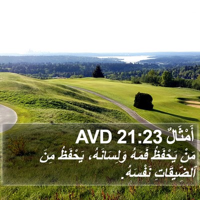 أَمْثَالٌ 21:23 AVD Bible Verse Image