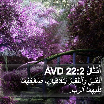 أَمْثَالٌ 22:2 AVD Bible Verse Image