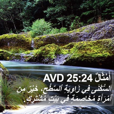 أَمْثَالٌ 25:24 AVD Bible Verse Image