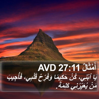 أَمْثَالٌ 27:11 AVD Bible Verse Image