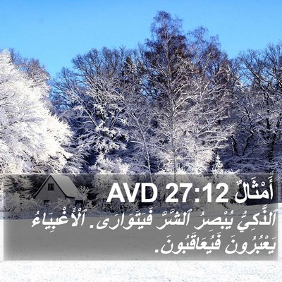 أَمْثَالٌ 27:12 AVD Bible Verse Image