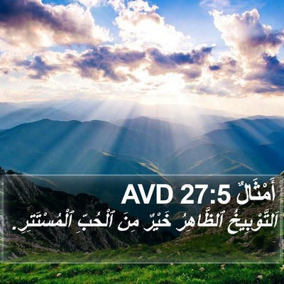 أَمْثَالٌ 27:5 AVD Bible Verse Image