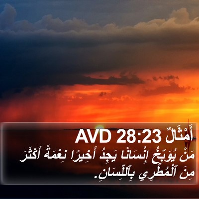 أَمْثَالٌ 28:23 AVD Bible Verse Image