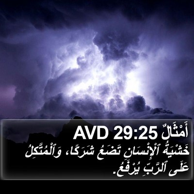 أَمْثَالٌ 29:25 AVD Bible Verse Image