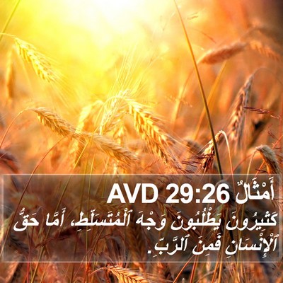 أَمْثَالٌ 29:26 AVD Bible Verse Image