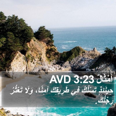 أَمْثَالٌ 3:23 AVD Bible Verse Image